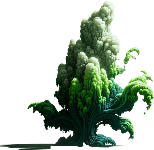 Water plant like smoke monster green Single Game Texture. In-Game asset. 2d. Blank background. High contrast. No shadows. Single Game Texture. In-Game asset. 2d. Blank background. High contrast. No shadows Single Game Texture. In-Game asset. 2d. Blank background. High contrast. No shadows.