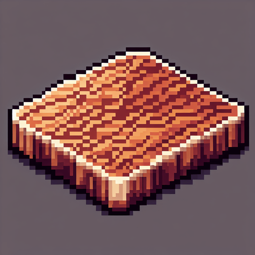 pixel art of a wooden board.