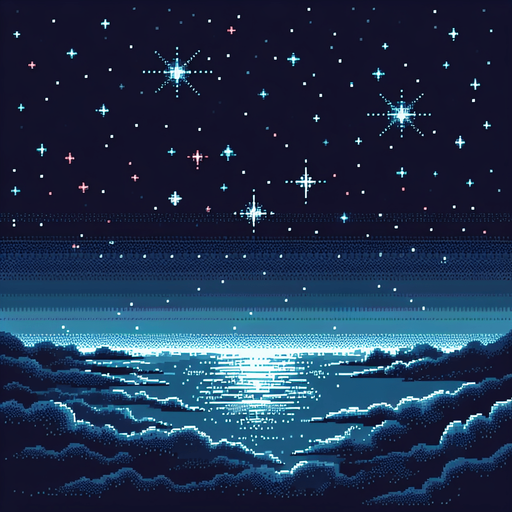 starry sky pixel art.
1920x1910 minimalistic