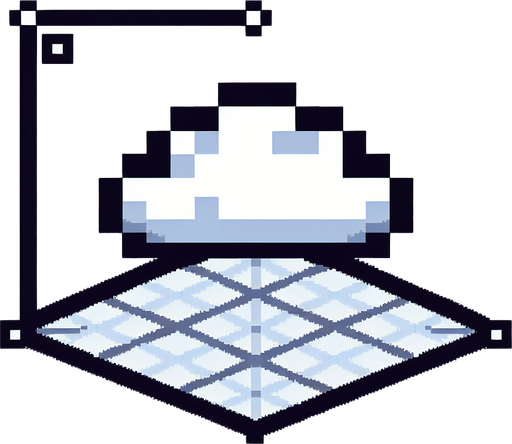 pixel art cloud.
Single Game Texture. In-Game asset. 2d. Blank background. High contrast. No shadows.