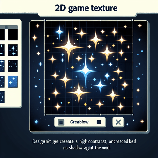 stars particles. Single Game Texture. In-Game asset. 2d. Blank background. High contrast. No shadows.