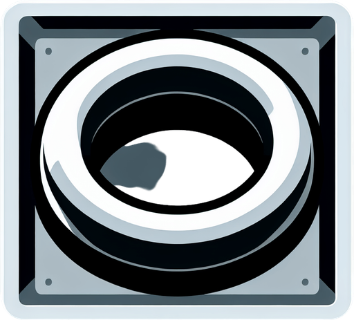 cartoon white ring. simple..
Single Game Texture. In-Game asset. 2d. Blank background. High contrast. No shadows.