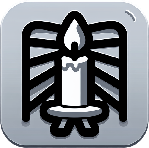 a christmas candle. plastic style. Single Game Texture. In-Game asset. 2d. Blank background. High contrast. No shadows.