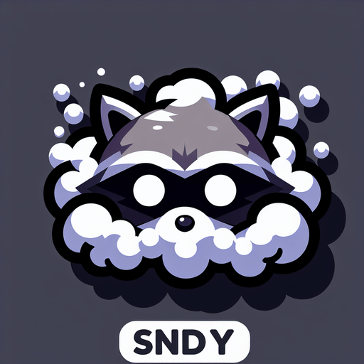 Raccoon head covered in smoke chibi Single Game Texture. In-Game asset. 2d. Blank background. High contrast. No shadows. Single Game Texture. In-Game asset. 2d. Blank background. High contrast. No shadows. Single Game Texture. In-Game asset. 2d. Blank background. High contrast. No shadows.