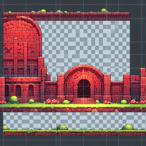 maak rode muren bricks

Single Game Texture. In-Game asset. 2d. Blank background. High contrast. No shadows.