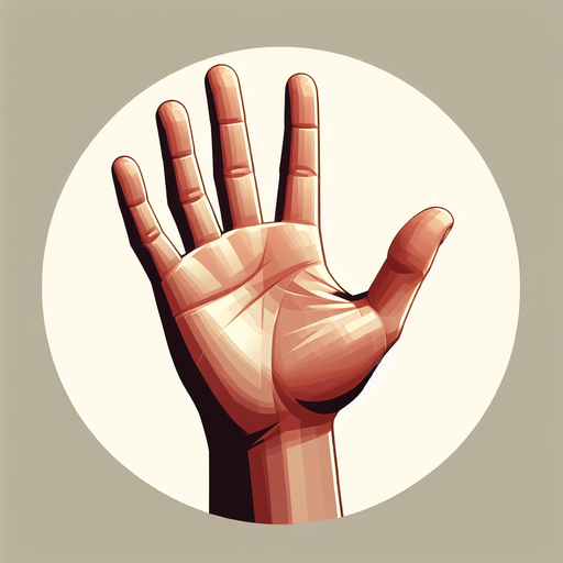 hand.
Single Game Texture. In-Game asset. 2d. Blank background. High contrast. No shadows.