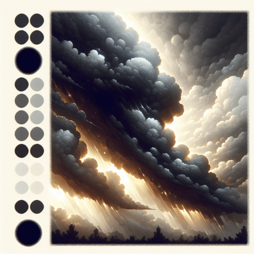 storm cloud.
Single Game Texture. In-Game asset. 2d. Blank background. High contrast. No shadows.