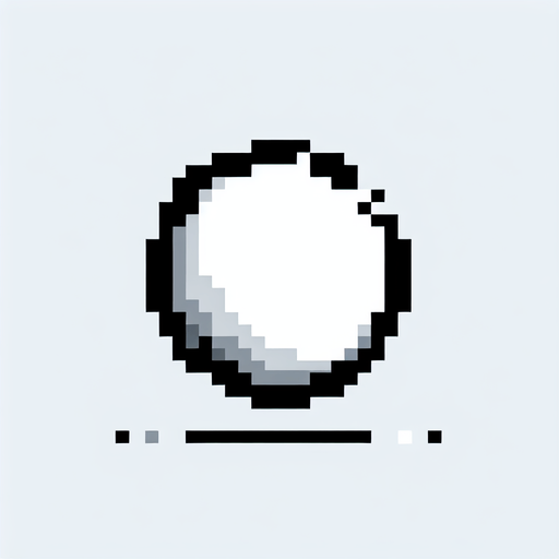 white circle with a thin black paintbrushed outline. minimalist. pixelated. 8 bit..
Single Game Texture. In-Game asset. 2d. Blank background. High contrast. No shadows.