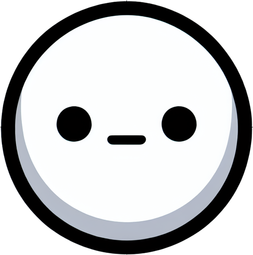 cartoon white dot with eyes (just black dots)..
Single Game Texture. In-Game asset. 2d. Blank background. High contrast. No shadows.