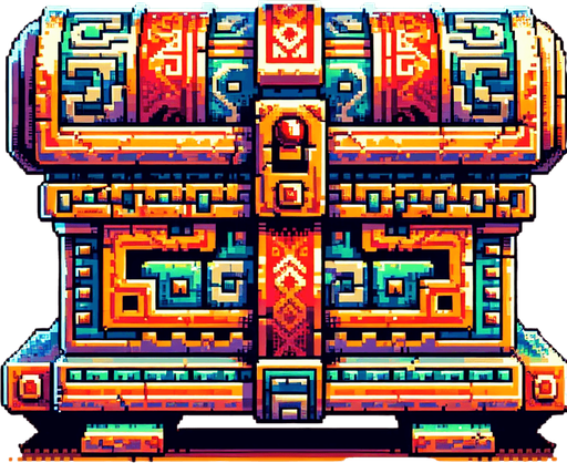 ancient artifact, front facing, I want the art style to reflect a classic 16-bit retro pixel art aesthetic, reminiscent of early 1990s RPGs with vibrant colors...
Single Game Texture. In-Game asset. 2d. Blank background. High contrast. No shadows.