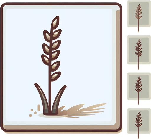 a tall thin bunch of grass.
Single Game Texture. In-Game asset. 2d. Blank background.  No shadows.