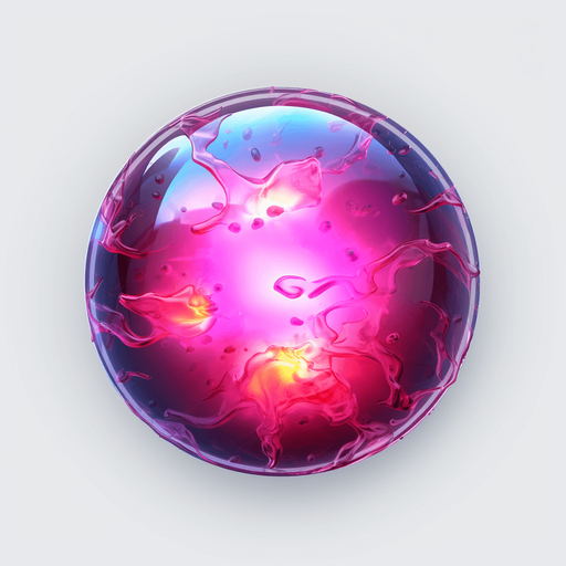 Clean plasma bubble
Single Game Texture. In-Game asset. 2d. Pixelart. White background. Blank background. Low detail. High contrast.