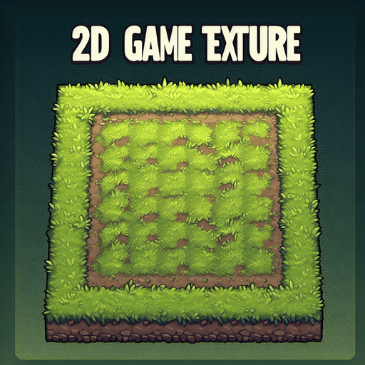 ground grass.
Single Game Texture. In-Game asset. 2d. Blank background. High contrast. No shadows.