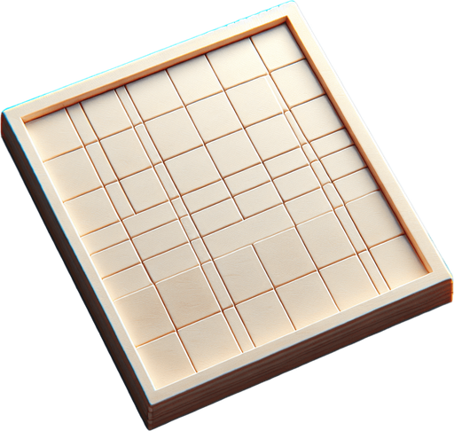 A smooth, clean, blank and empty scrabble tile for a game..
Single Game Texture. In-Game asset. 2d. Blank background. High contrast. No shadows.