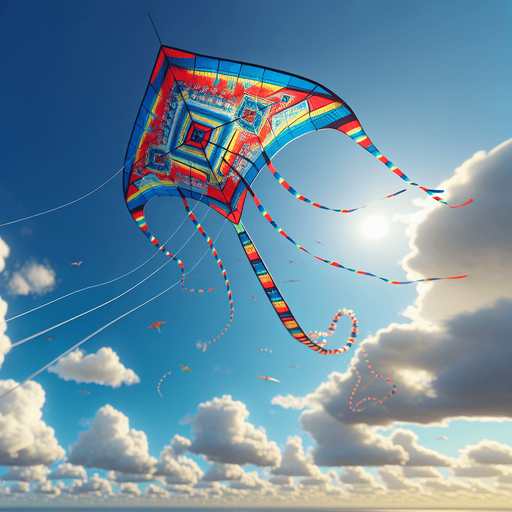 a kite.
photorealistic