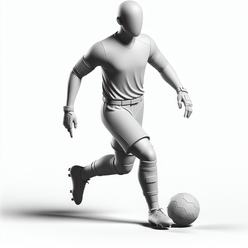 Footballeur couleur.
Single Game Texture. In-Game asset. 3D
 Blank background. High contrast. No shadows.