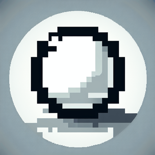 white bubble. 8-bit..
Single Game Texture. In-Game asset. 2d. Blank background. High contrast. No shadows.