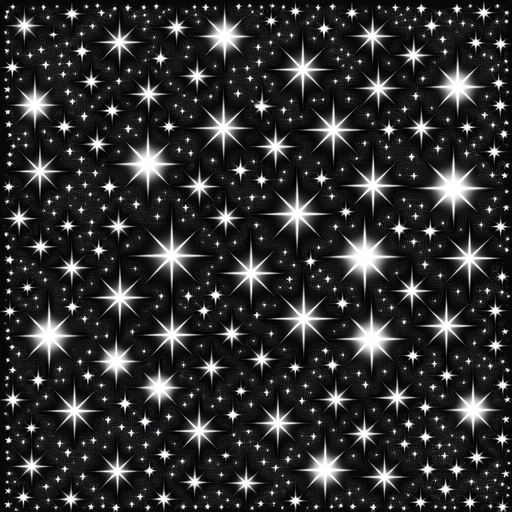 plain black background with stars. 2d repeating Texture.