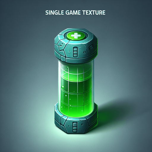 green chemical vial futuristic tech Single Game Texture. In-Game asset. 2d. Blank background. High contrast. No shadows. Single Game Texture. In-Game asset. 2d. Blank background. High contrast. No shadows Single Game Texture. In-Game asset. 2d. Blank background. High contrast. No shadows.