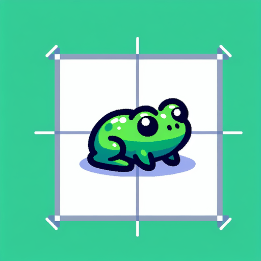 A little green frog.
Single Game Texture. In-Game asset. 2d. Blank background. High contrast. No shadows.