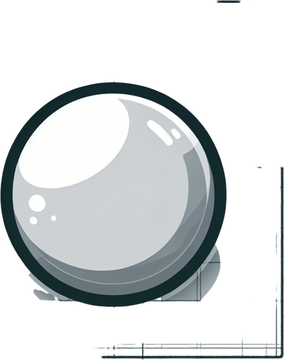 White bubble with very thin gray border..
Single Game Texture. In-Game asset. 2d. Blank background. High contrast. No shadows.