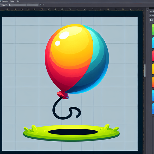 Ballon Skiped.
Single Game Texture. In-Game asset. 2d. Blank background. High contrast. No shadows.