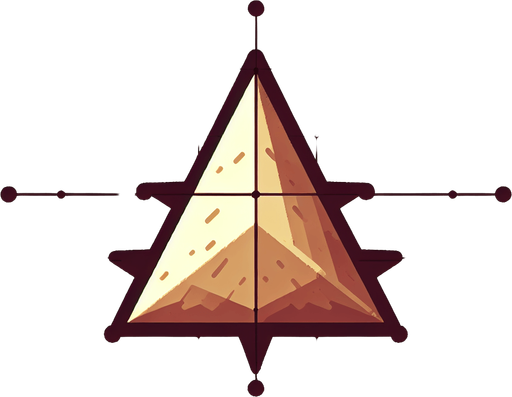 triangle spike.
Single Game Texture. In-Game asset. 2d. Blank background. High contrast. No shadows.