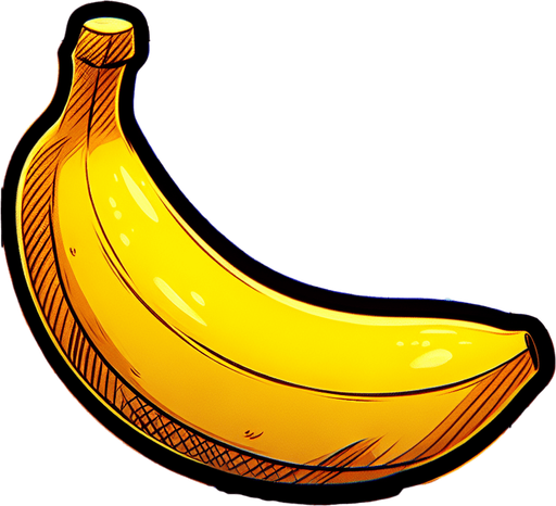 Cartoon banana. Single Game Texture. In-Game asset. 2d. Blank background. High contrast. No shadows..
Single Game Texture. In-Game asset. 2d. Blank background. High contrast. No shadows.