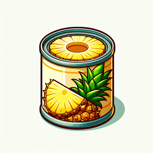 Delicious slice of (canned) pineapple with peel and center removed..
Single Game Texture. In-Game asset. 2d. Blank background. High contrast. No shadows.