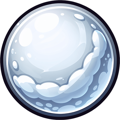 White bubble with very thin gray border..
Single Game Texture. In-Game asset. 2d. Blank background. High contrast. No shadows.