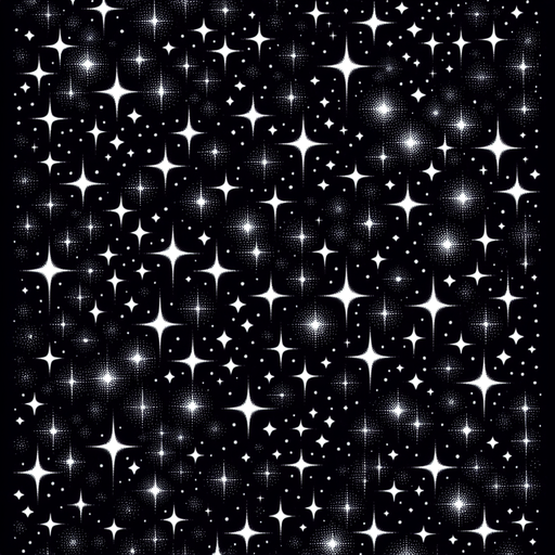 plain black background with stars. 2d repeating Texture.