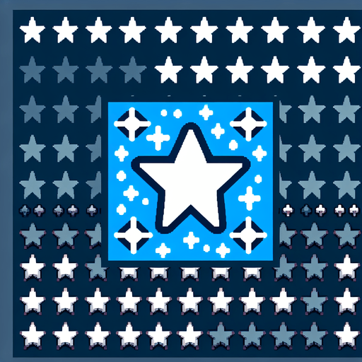 Simple stars sprite sheet..
Single Game Texture. In-Game asset. 2d. Blank background. High contrast. No shadows.