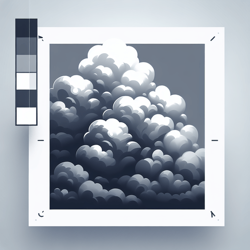 storm cloud.
Single Game Texture. In-Game asset. 2d. Blank background. High contrast. No shadows.