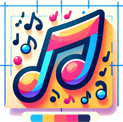 Create a cartoon-style illustration of a mix of colorful music notes.
Single Game Texture. In-Game asset. 2d. Blank background. High contrast. No shadows.