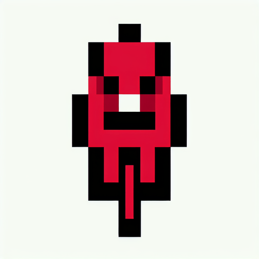 red 8-bit pixelated cyclist seen from the front. bird-eye perspective. black outline. pixelated.
Single Game Texture. In-Game asset. 2d. Blank background. High contrast. No shadows.