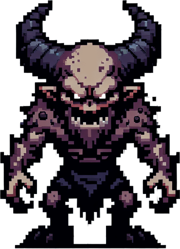 an evil goblin. pixelart. top down view.
 In-Game asset. 2d. Blank background. High contrast. No shadows.