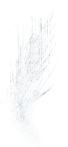 A white particle trail, vertical.
Single Game Texture. In-Game asset. 2d. Blank background. High contrast. No shadows.