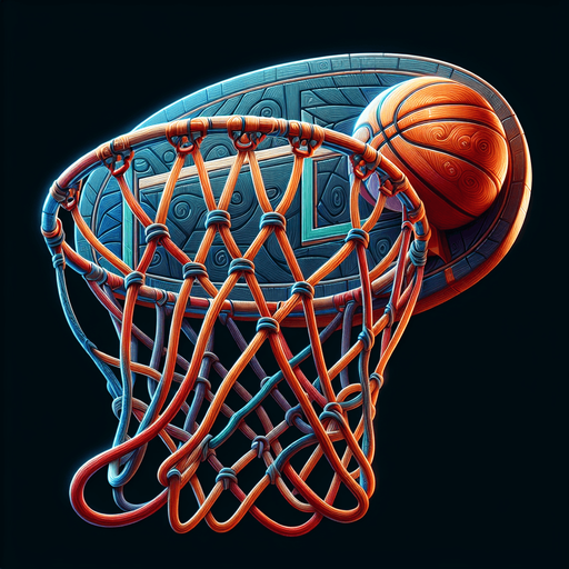 2d basketball hoop net in the art style of final fantasy 9 , just the ring and the net.
Single Game Texture. In-Game asset. 2d. Blank background. High contrast. No shadows.