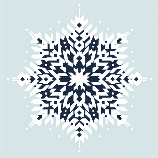 a single white snowflake Single Game Texture. In-Game asset. 2d. Blank background. High contrast. No shadows.