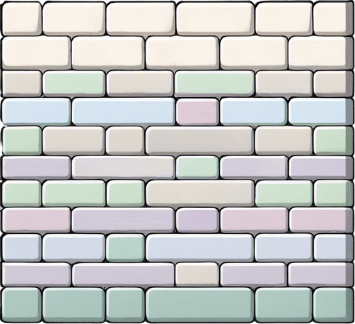 make it more colorful in the top portion of the bricks