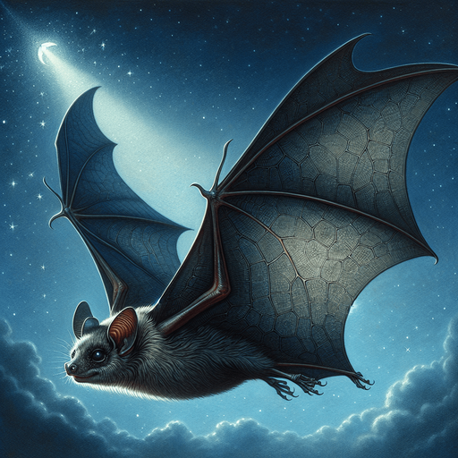 bat flying.