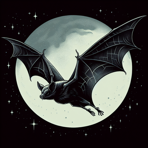 bat flying.