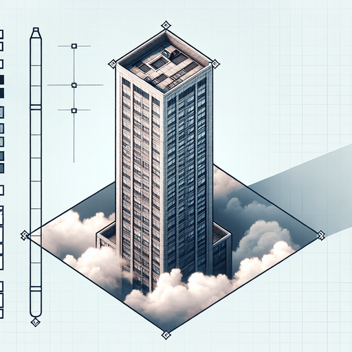 a sky scaper platform. top-down bird-eye view perspective with a flat top with windows.
Single Game Texture. In-Game asset. 2d. Blank background. High contrast. No shadows.