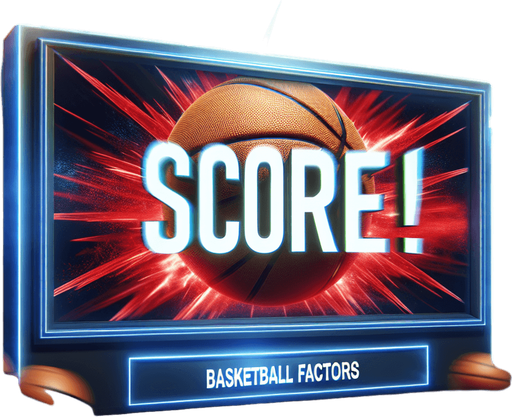 "Text announcing 'Score!'".
Basketball. Text only. Tv style ad.