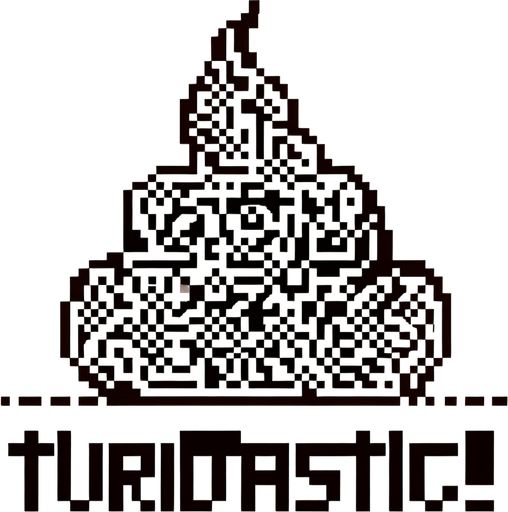 text saying "Turdtastic!" against a turd banner. pixelated. 8-bit.
Single Game Texture. In-Game asset. 2d. Blank background. High contrast. No shadows.