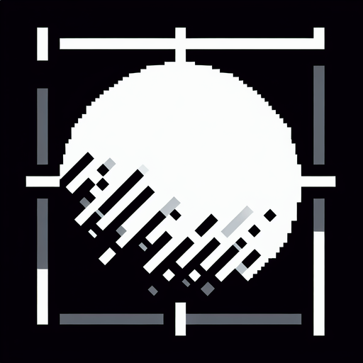 white circle with a thin black paintbrushed outline. minimalist. pixelated. 8 bit..
Single Game Texture. In-Game asset. 2d. Blank background. High contrast. No shadows.