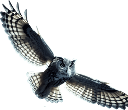 A  flying owl.