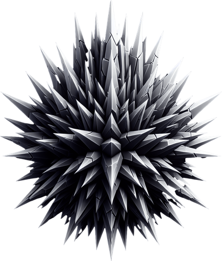 spikes.
Single Game Texture. In-Game asset. 2d. Blank background. High contrast. No shadows.