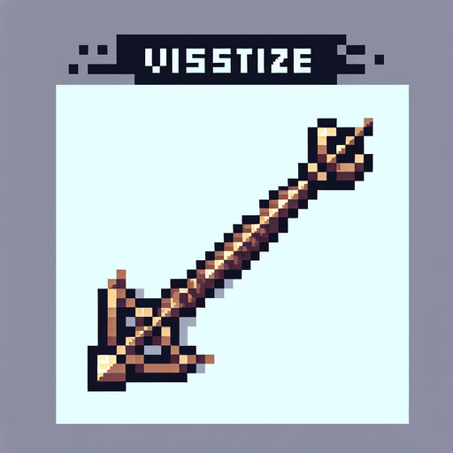 a crossbow bolt made of bronze. straight. pixelart. Single Game Texture. In-Game asset. 2d. Blank background. High contrast. No shadows.