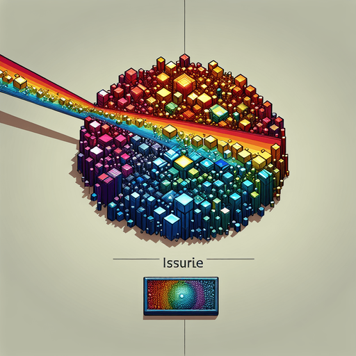 a button with random rainbow cubes on it over the text "lag".
Single Game Texture. In-Game asset. 2d. Blank background. High contrast. No shadows.